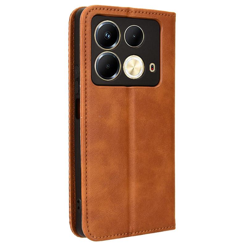 For Infinix Note 40 X6853 Leather Case Magnetic Closing Wallet Phone Cover