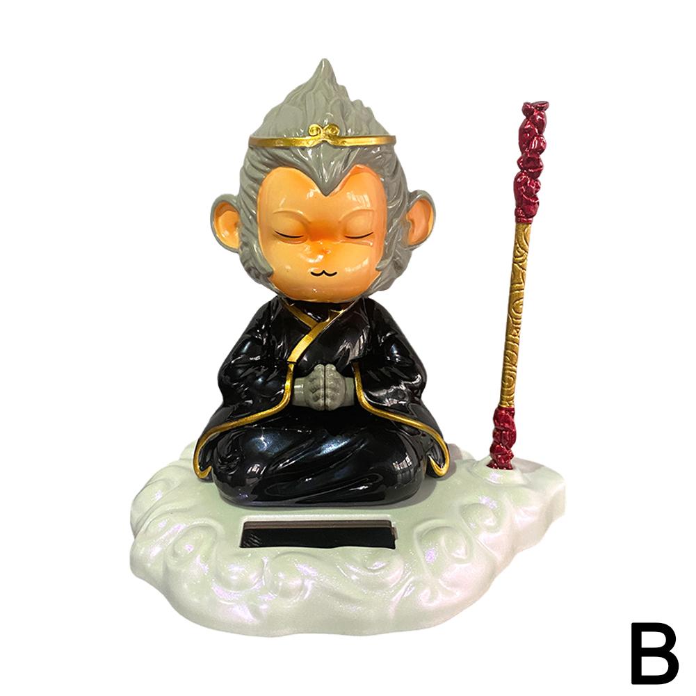 

Solar Ornaments Qi Tian Great Saint Sun Walker Solar Decoration Creative Bobblehead Doll Cute Monkey Car Decoration