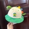 Cartoon Dinosaur Summer Baby Hat for Girls Boys Panama Toddler Wide Brim UV Beach Sun Cap Outdoor Children Fisherman Hat