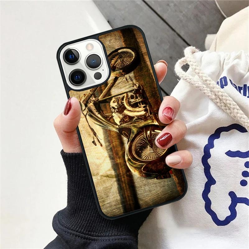

Retro Moto Cross Motorcycle Phone Case Cover For iPhone 17 Air 12 Plus Max for iPhone 17 Air 15 16 11 13 14 Pro Max iPhone 11