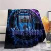 1PC Manchester City F Custom Name Patterned Flannel Blanket Suitable For All Seasons For Home Decor Warmth And Comfort Gifts Holiday Present