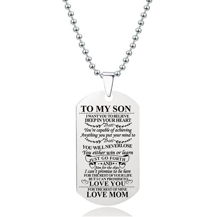 

Stainless Steel Necklace TO MY MOM Father s Day Mother s Day Gift