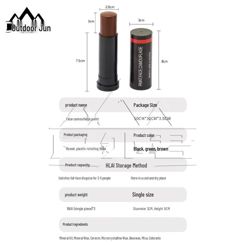 Outdoor Geeker Camouflage Face Paint
