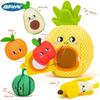 Frucht-Plüschtier-Set für die Früherziehung und sensorische Entwicklung für Babys