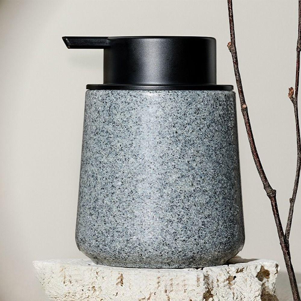 Refillable Wood Grain Soap Dispenser 250ml Liquid Lotion Storage Bottles Face Wash