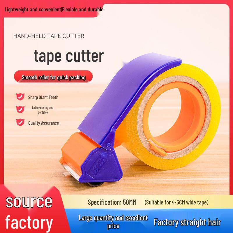 Handheld Box Sealer and Tape Cutter for 4-6 Inch Transparent Tape