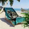 Biker Illustration Beach Towel Beach Towel Quick-drying for Travel Outdoor Sports Jogging Beach and Swimming