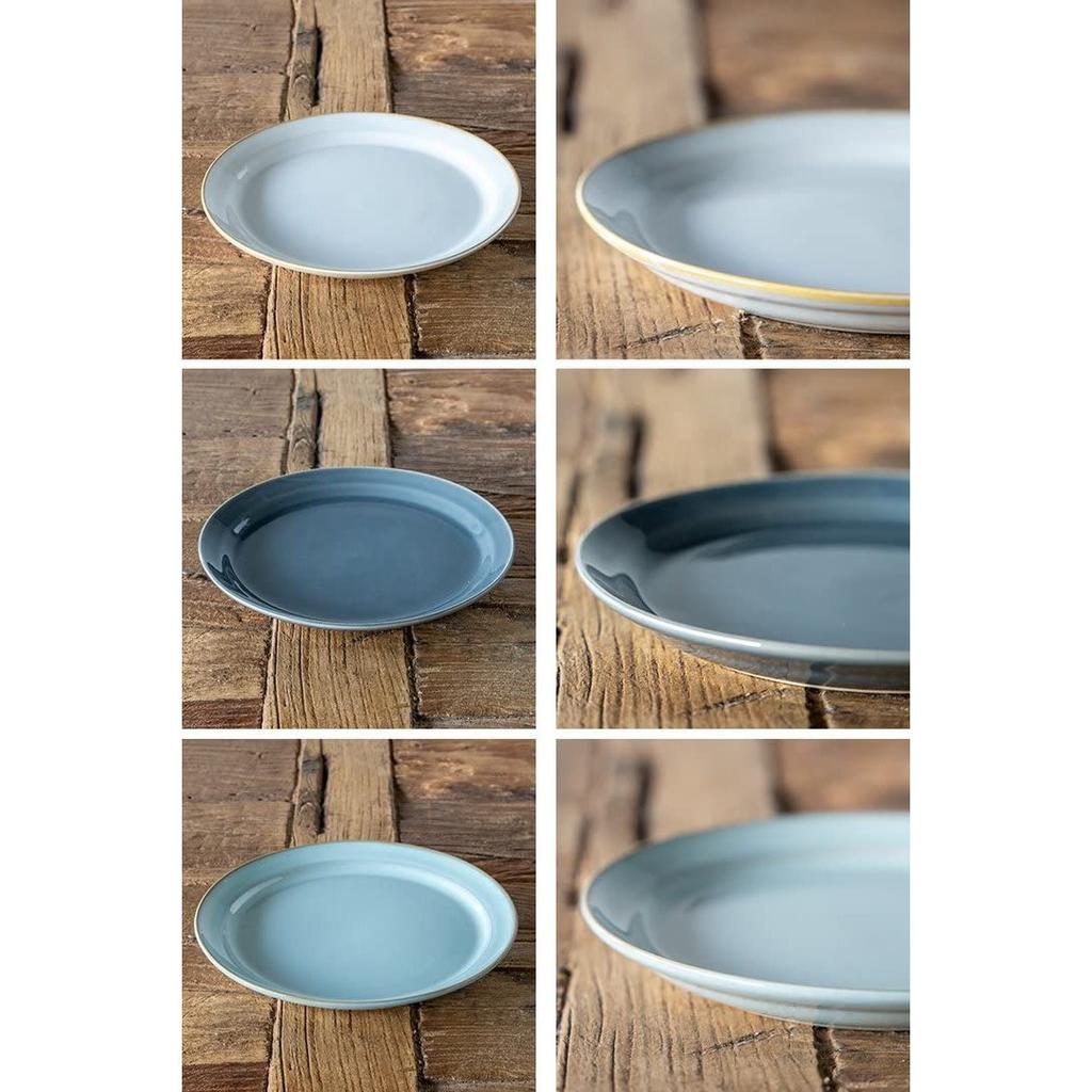 TAMAKI Hinata Ceramic Plate S Gray 16.1cm Microwave and Dishwasher Safe T-941911