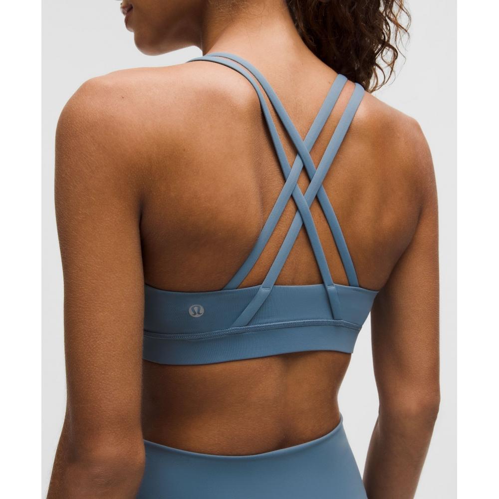 Lululemon Energy Bra  MeDium Support  B D Cups Steel Blue