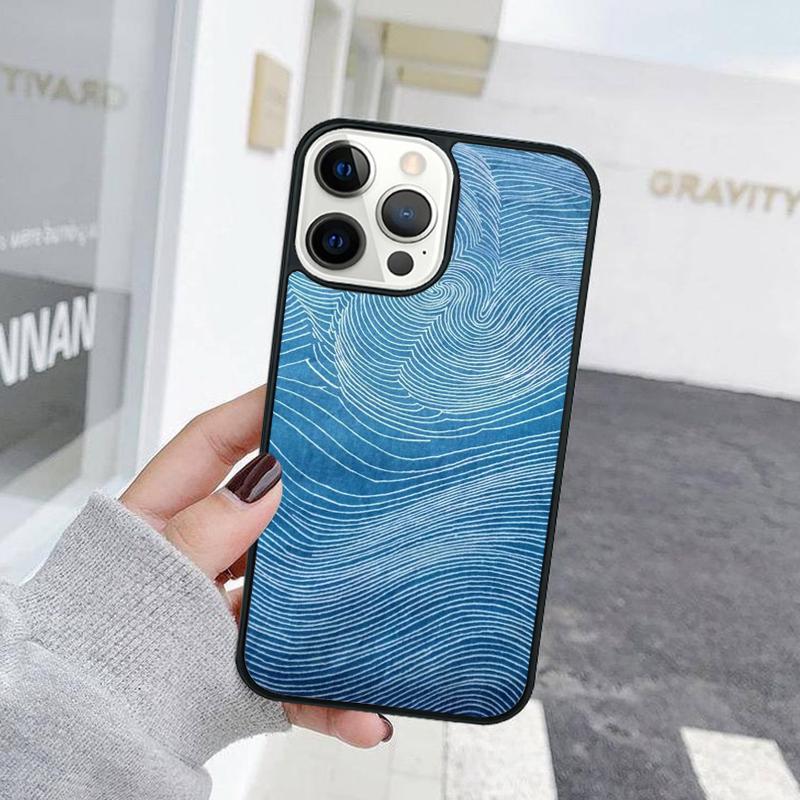 Fashion Abstract Art Line Wave Phone Case Cover For iPhone 17 Air 15 16e 11 13 14 Pro Max 12 Plus Max Fundas
