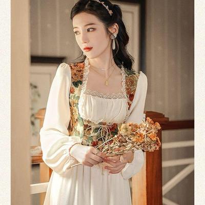 2025 Autumn/Winter French Lace Casual Sweet Princess Dress