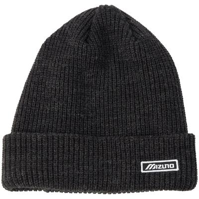 Mizuno Breath Thermo Outdoor Logo Patch Knit Black Size F Cap, Heat-Generating Material, B2JWC500, Unisex, Heather,
