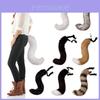 Hairy And Adjustable Halloween Christmas Simulation Fox Tail Cosplay Accessory