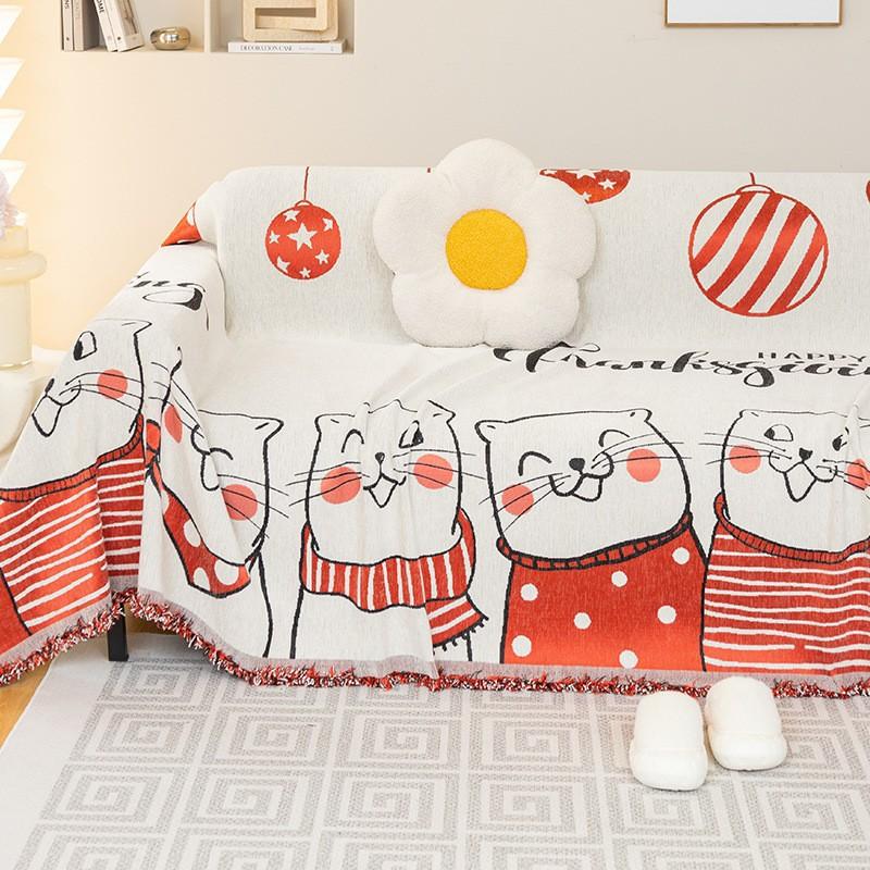 Cartoon Chenille Sofabezug Stoff Handtuch Leichter Luxus Hoher Sinn Kratzfest Sofakissen Vier Jahreszeiten Universal Sofabezug Decke