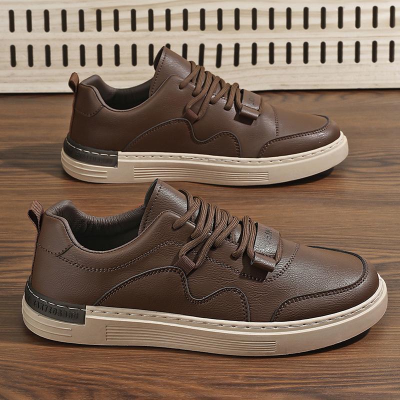 New Fashion Men's Board Shoes Versatile Men Sneaker Anti Slip Trend Casual Shoes Retro Wear-Resistant European Style Board Shoes