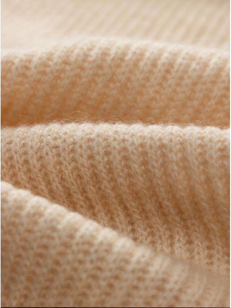 Women's High-End Korean-Style Wool-Cashmere Scarf: 7% Cashmere, 93% Knitted Wool, Perfect for Autumn and Winter.