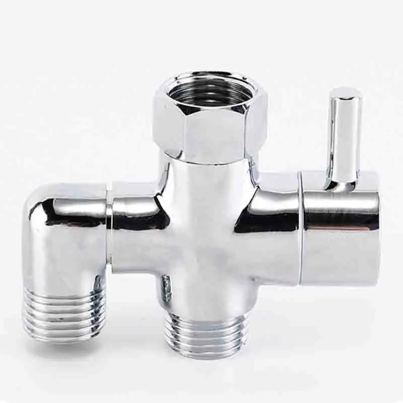 Mosazný 3cestný 1/2 ventilový přepínač pro sprchovou hlavici, konvertor pro toaletu, bidet, sprchu, koupelnu, kuchyň