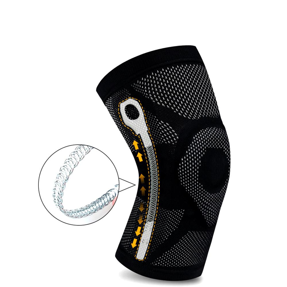 

1 Pcs Knee Braces With Gel Patella Pad Side Stabilizers For Knee Pain Running Injury Recovery Meniscus Tear Arthritis Men Women M