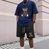 2025 Men's American Trend Short Sleeve T-Shirt & Shorts Set