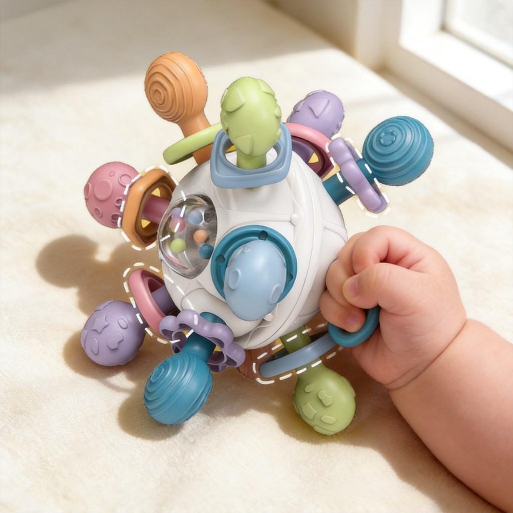Baby Handheld Chew Toy Plastic Soft Grip Infants