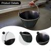 Cement Bucket Rubber Pail Sturdy Portable Multipurpose Storage Container for Household Garage