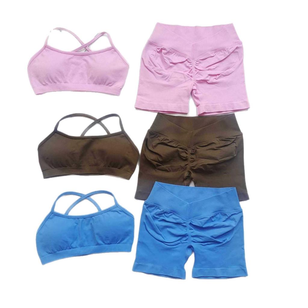 European & American Butt-Lifting V-Waist Breathable Fitness Yoga Shorts