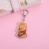 1/12Pcs Disney Winnie the Pooh Acrylic Car Keychain Cute Backpack Pendant Funny Bag Charms Accessories Decoration Holiday Gifts