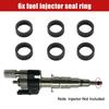 6x anillo de sello de inyector de combustible para BMW N54 N63 135 335 535 550 650i 740i 750i X5 X6