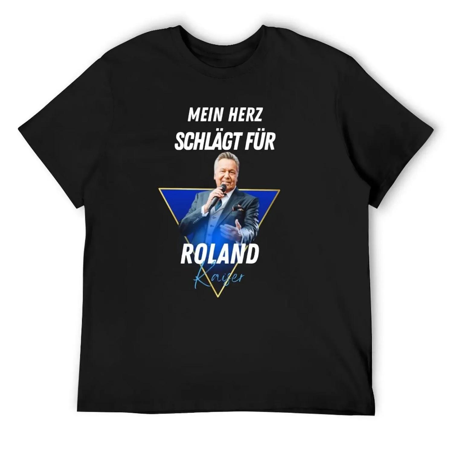 

Roland Kaiser-roland kaiser festival- roland kaiser merch T-Shirt sweat vintage boys whites custom shirt t shirts for men pack XL чорний