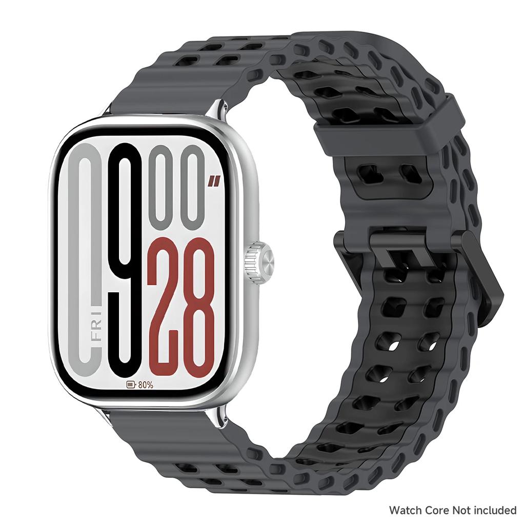 Per cinturino Redmi Watch 5 Braccialetto in silicone per Redmi Watch 4 Xiaomi Mi Band 8/9 Pro Bicolore Traspirante Cinturino Braccialetto Sportivo