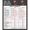 NJTY T58B T58C Inductance Digital Multimeter AUTO Range 9999 Counts  Voltage Current Capacitance LED Smart Backlit Large Screen
