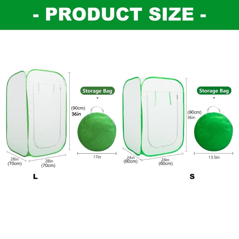 Durable Mesh Plant Tent Providing Effective Insect Barrier for Garden and Balcony Plant Featuring Ventilation Design