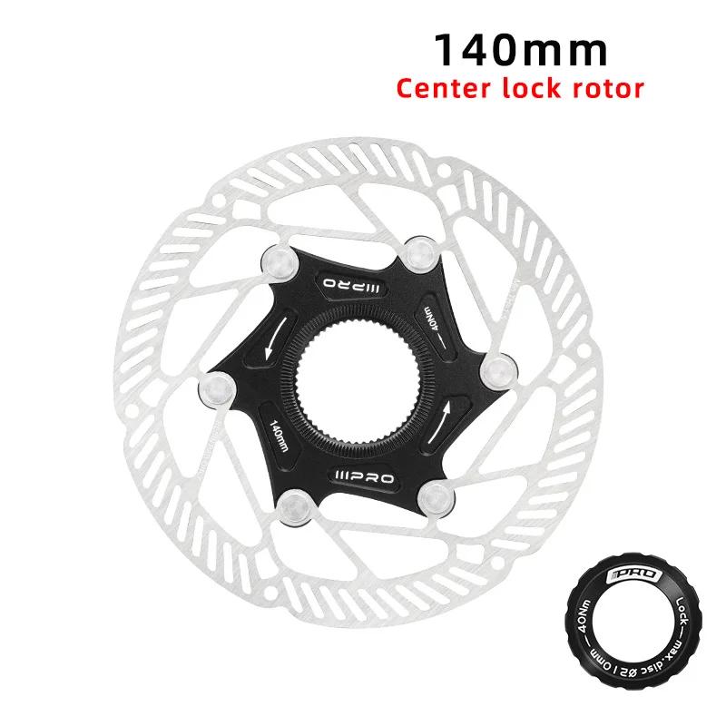 IIIPRO Ultra-Light Bicycle Brake Rotor 140/160mm Hollow High-Strength Steel MTB/Road Bike 6 Bolts/Center Lock Disc Brake Rotors