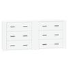 VidaXL Buffets 2 Pcs White Engineered Wood 3185407