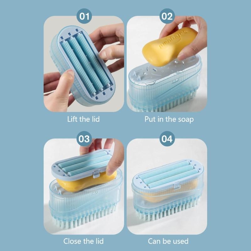 Rolling Soap Dispenser Storage Case NonSlip Design Foaming Soap Holder Bathroom Organizers for Household Home Use