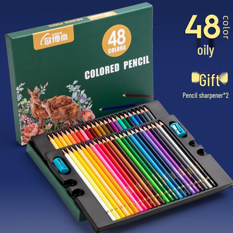 200 OBOS Professional Water-Soluble Oil-Based Colored Pencils for Painting, Sketching, Drawing, and Hand-Painting