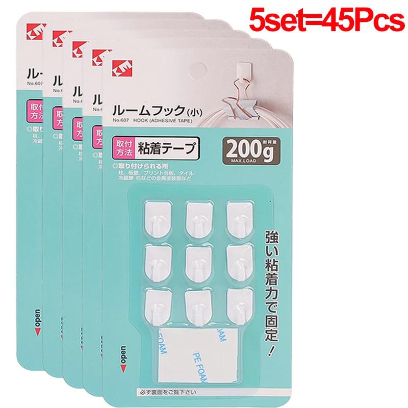 Mini Self Adhesive Hooks Kitchen Bathroom Storage Hook Non-marking Multi-Purpose Key Jewelry Hangers Home Storage Accessories