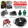 Outdoor Cooling Mist Irrigation System 5-50M with Brass Atomizer Nozzles for Trampoline Patio Summer Heat Relief