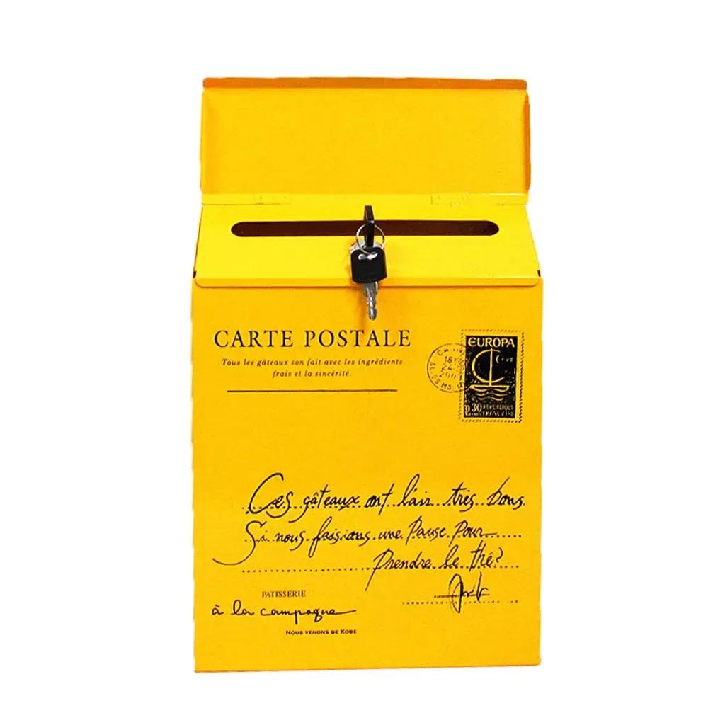 NEW 2025 Vintage Wall Mount Mailbox Mail Retro Postal Letter Newspaper Box Waterproof Mailboxes Garden Decoration Versieringen Voor Feest