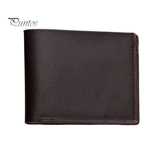 

Мужской кошелек из искусственной кожи, однотонный, держатель для кредитных карт с несколькими карманами, складной карманный кошелек для деловых поездок, ежедневного использования кофейный