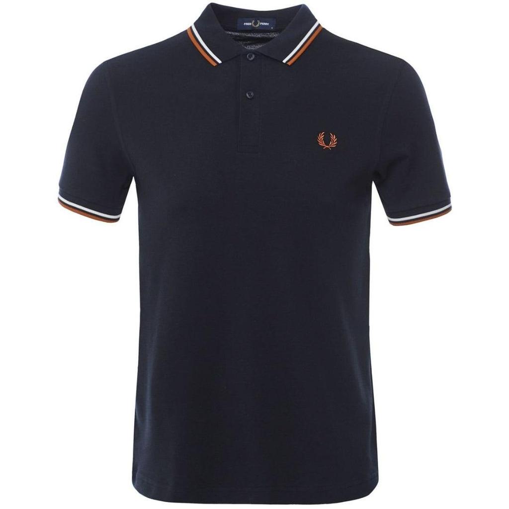Fred Perry Mens Double Tipped Collar Polo Shirt