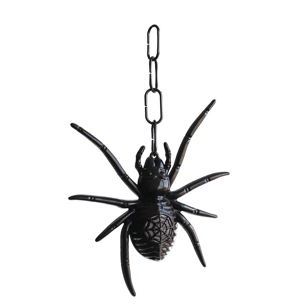 LED Luminous Black Spider Halloween Decoration Prop чёрный