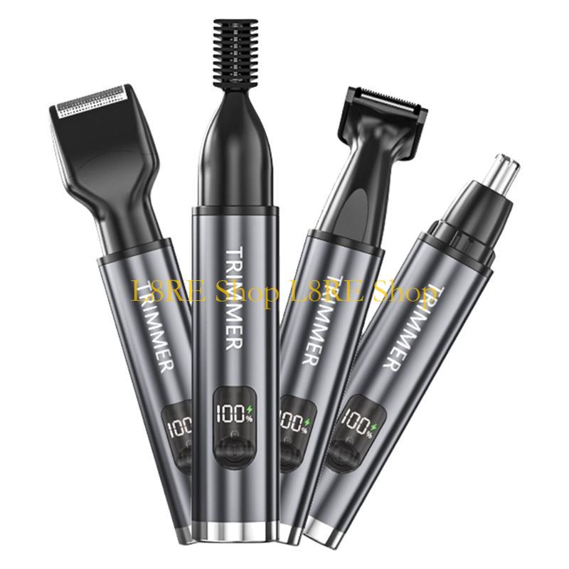 L8RE Триммер для носа Электрический инструмент для бритья Устройство для ухода 4 в 1 Электробритвы USB-перезаряжаемый Удобный инструмент для ухода