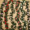 Rose 25m Artificial Leaf Garland Silk Flower Vine Ivy Wedding Garden Home Decor