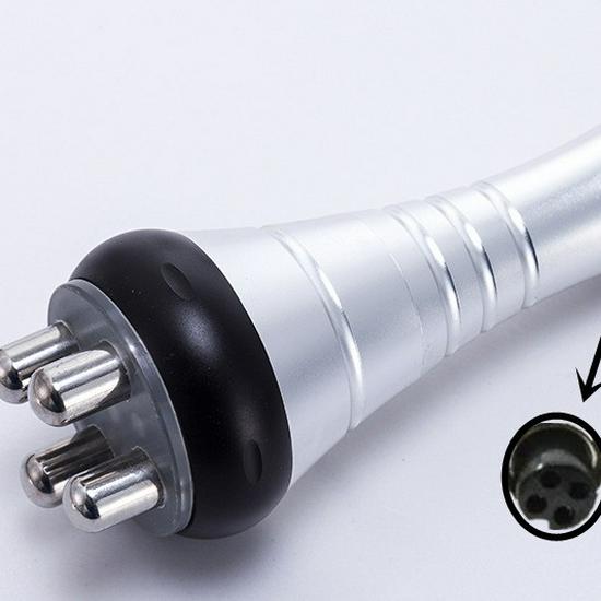 Six-in-One Beauty Device with 40K Head, Triple Pole Handle, Quadruple and Sextuple Pole Handles, Vacuum Handle, Laser Plate, and Strap Accessories