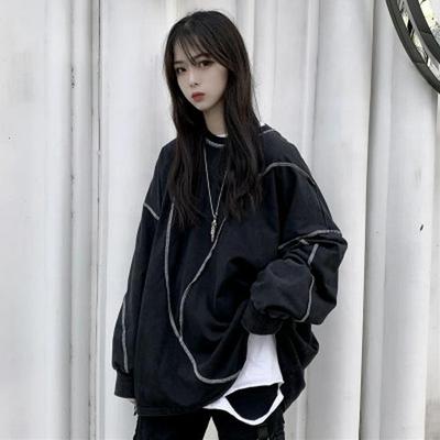 Maglione Autunnale Coreano da Donna Largo a Girocollo - Trendy, Leggero, Manica Lunga, Capospalla Studentesco
