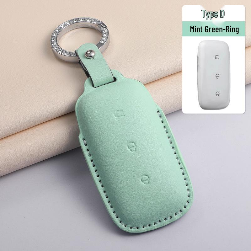 Geely New Galaxy Starship 7 EM-i Macaron Green Key Case with Buckle for L6L7 e5 e8 Cars