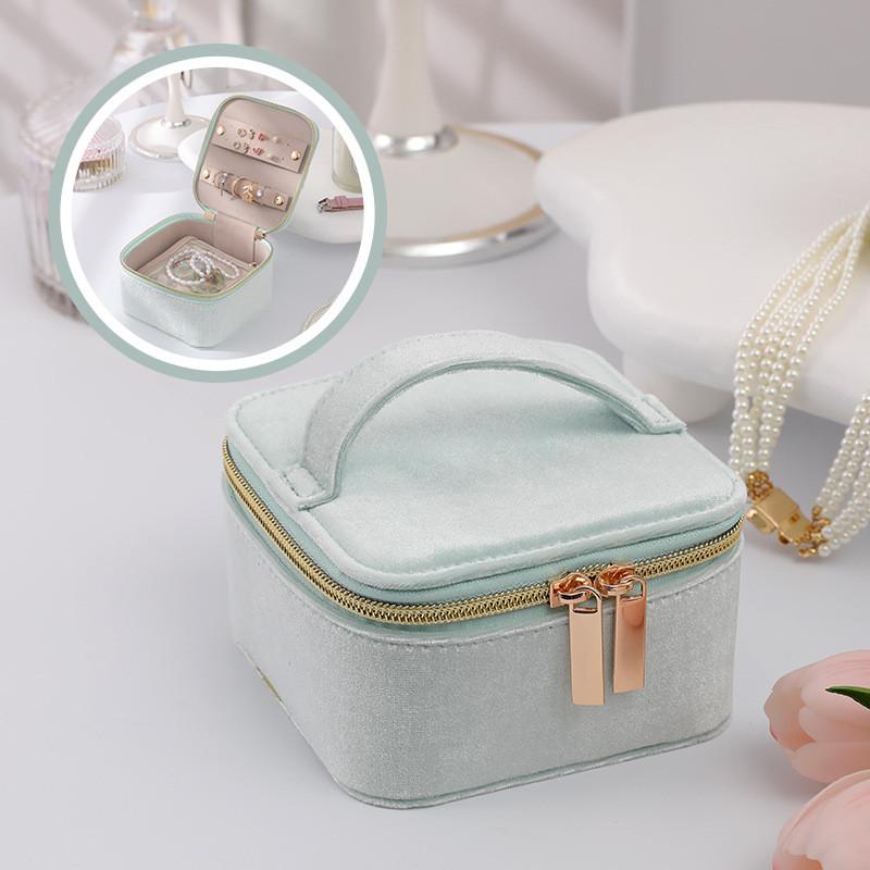 Minimalist Leather Jewelry Organizer With Multiple Compartments For Travel And Gift Giving
