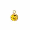Teamer 5 pcs/lot 6mm Birth Month Stone Charms Colored Zircon Stainless Steel Pendant For Necklace Bracelet Making Accessories