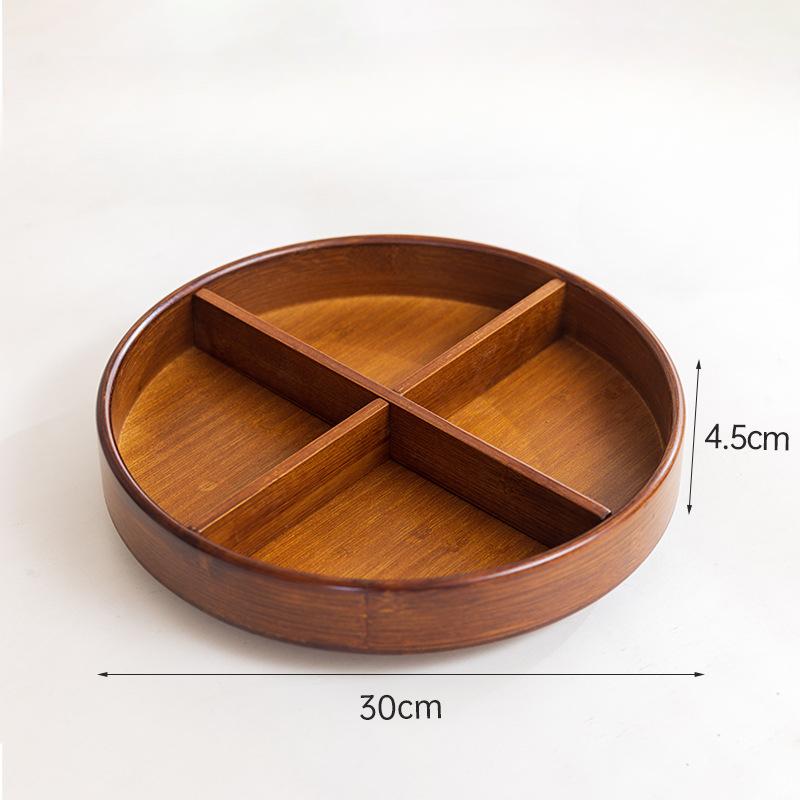 360° Drehbarer Aufbewahrungstablett Holz Lazy Susan Organizer Regal Arbeitsplatte Gewürzregal für Küche Snack Essen Öl Würzflasche